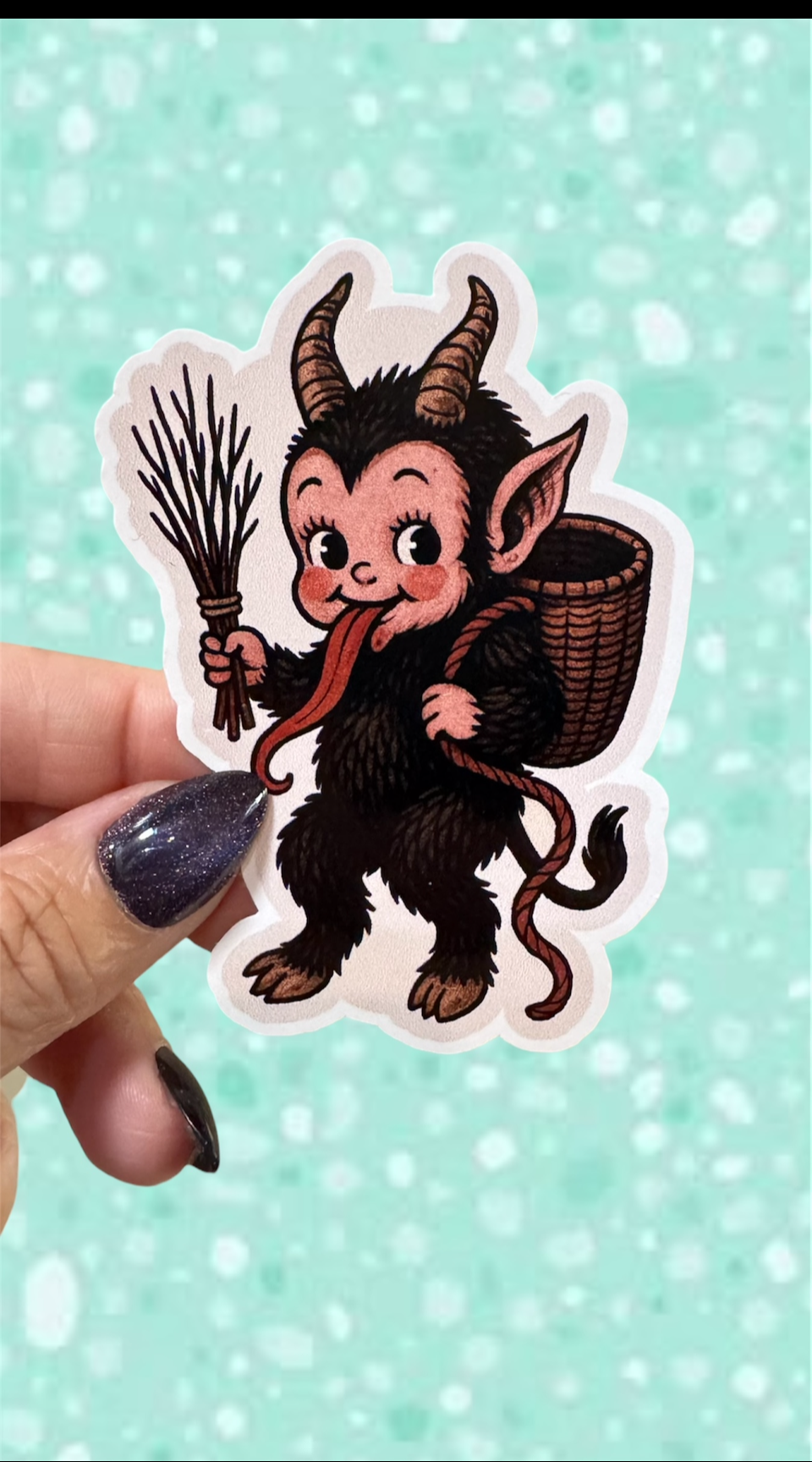 Krampus Kid Sticker