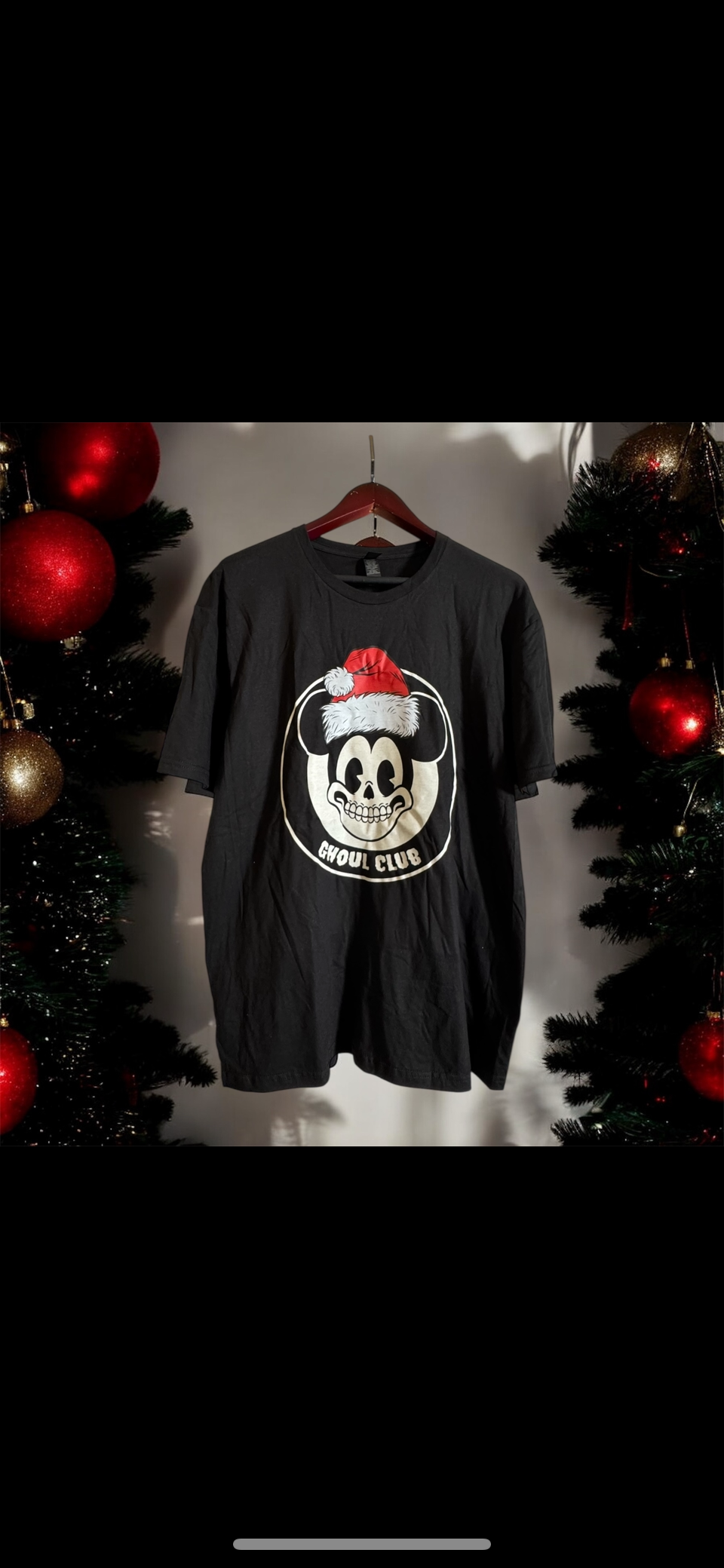 Ghoul Club Christmas Tee — Vintage Skull Mouse Holiday T‑Shirt