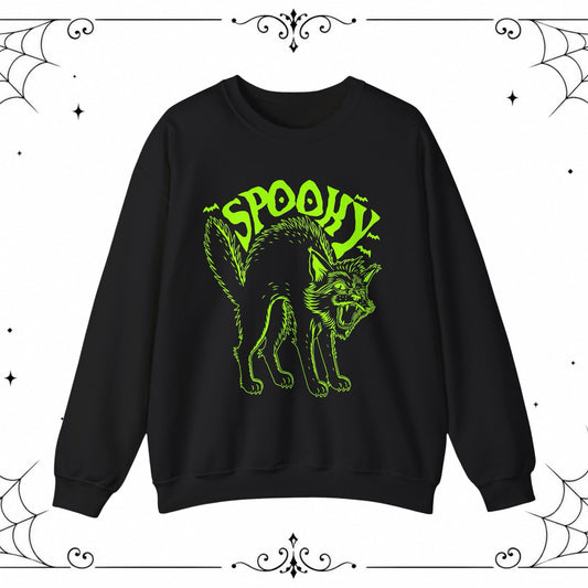 Spooky Cat Crewneck Sweatshirt
