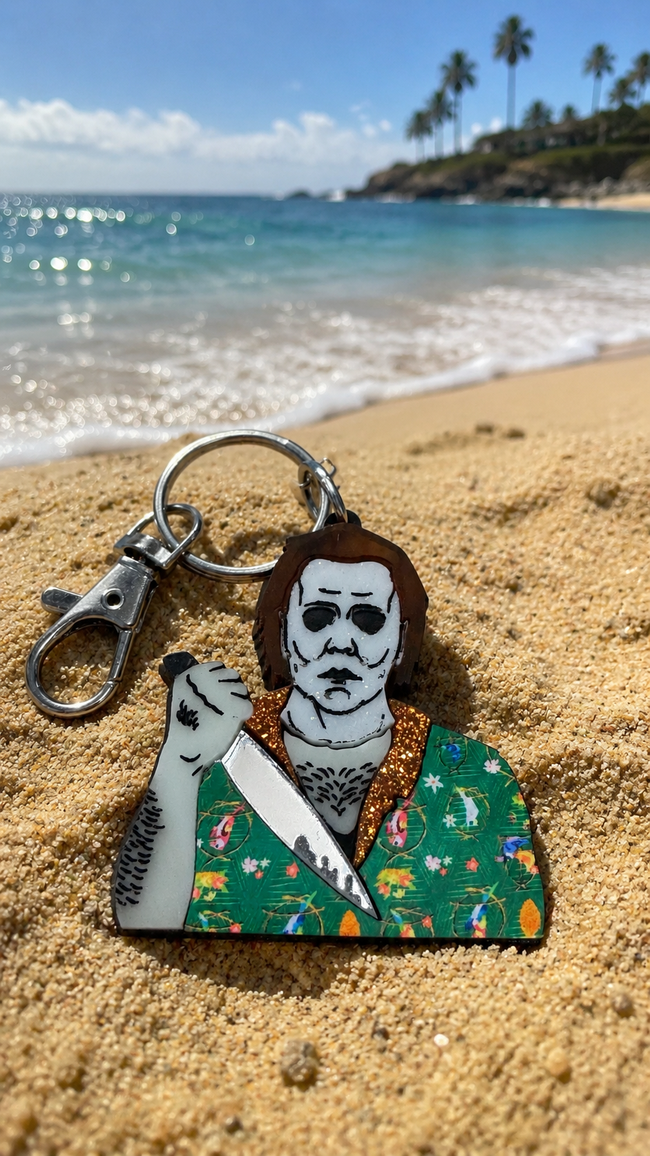 Summer Killer Earrings and bag charm