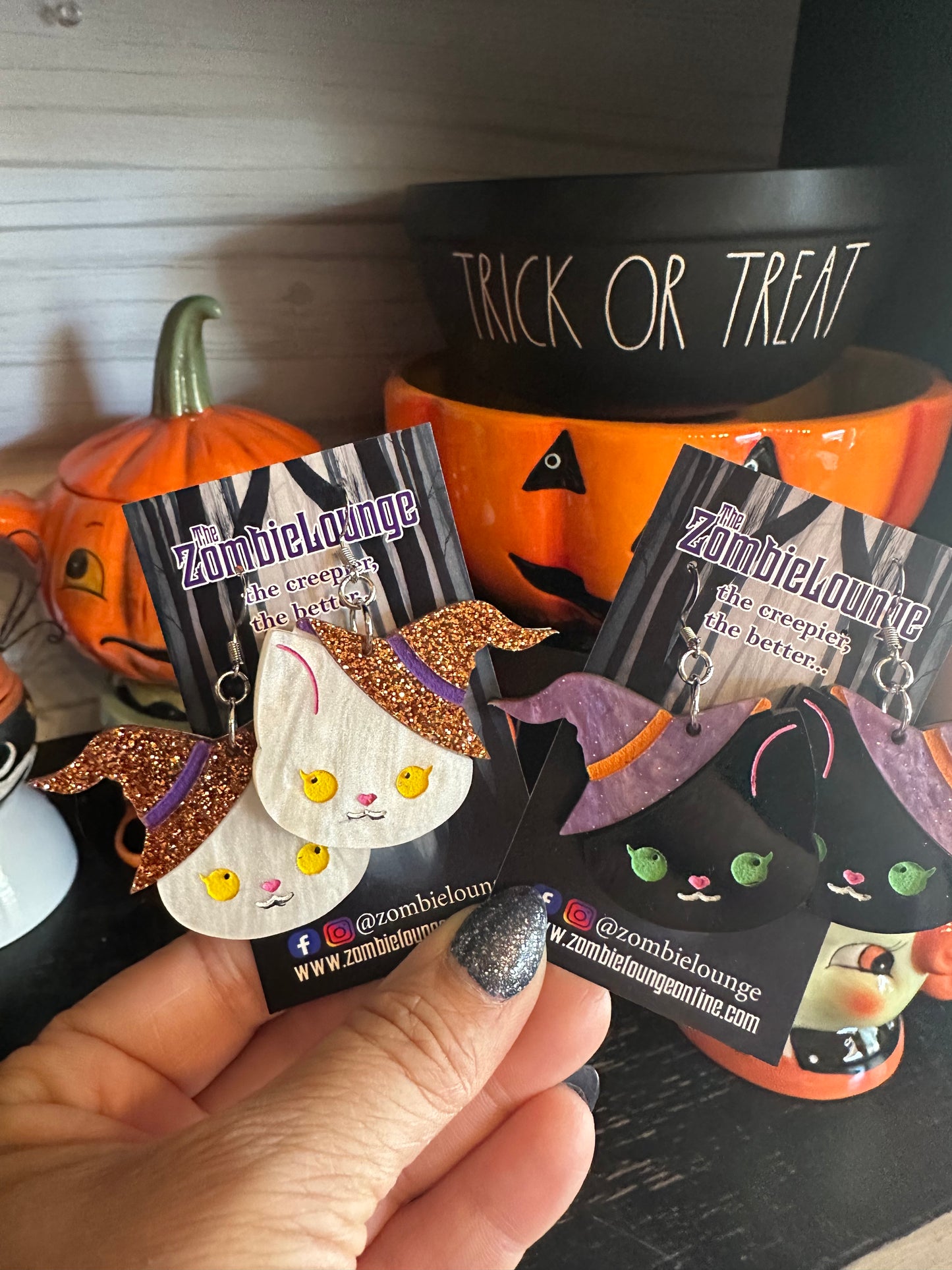 Witch Kitty Earrings