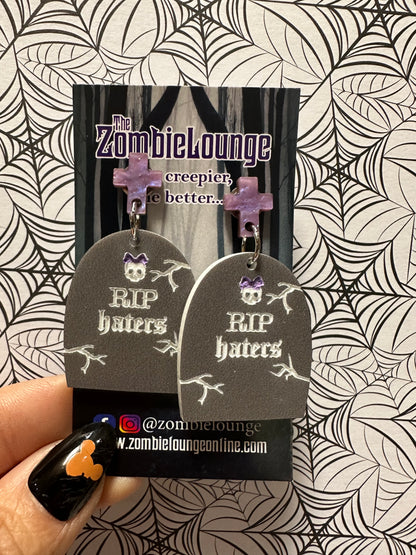 RIP Haters Earrings