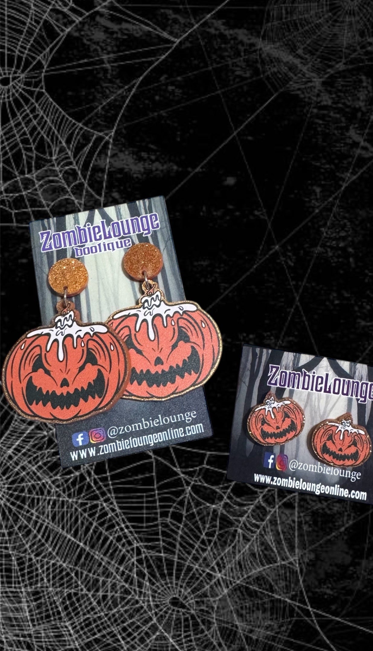 Forever Halloween Pumpkin Earrings