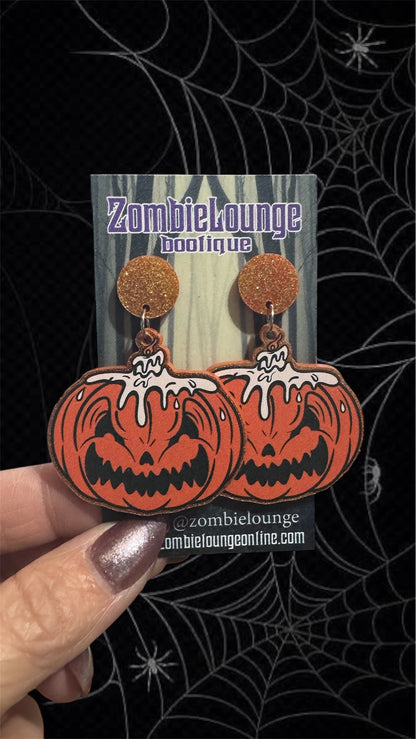 Forever Halloween Pumpkin Earrings