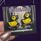 Vampire Teddy and Duck Earrings