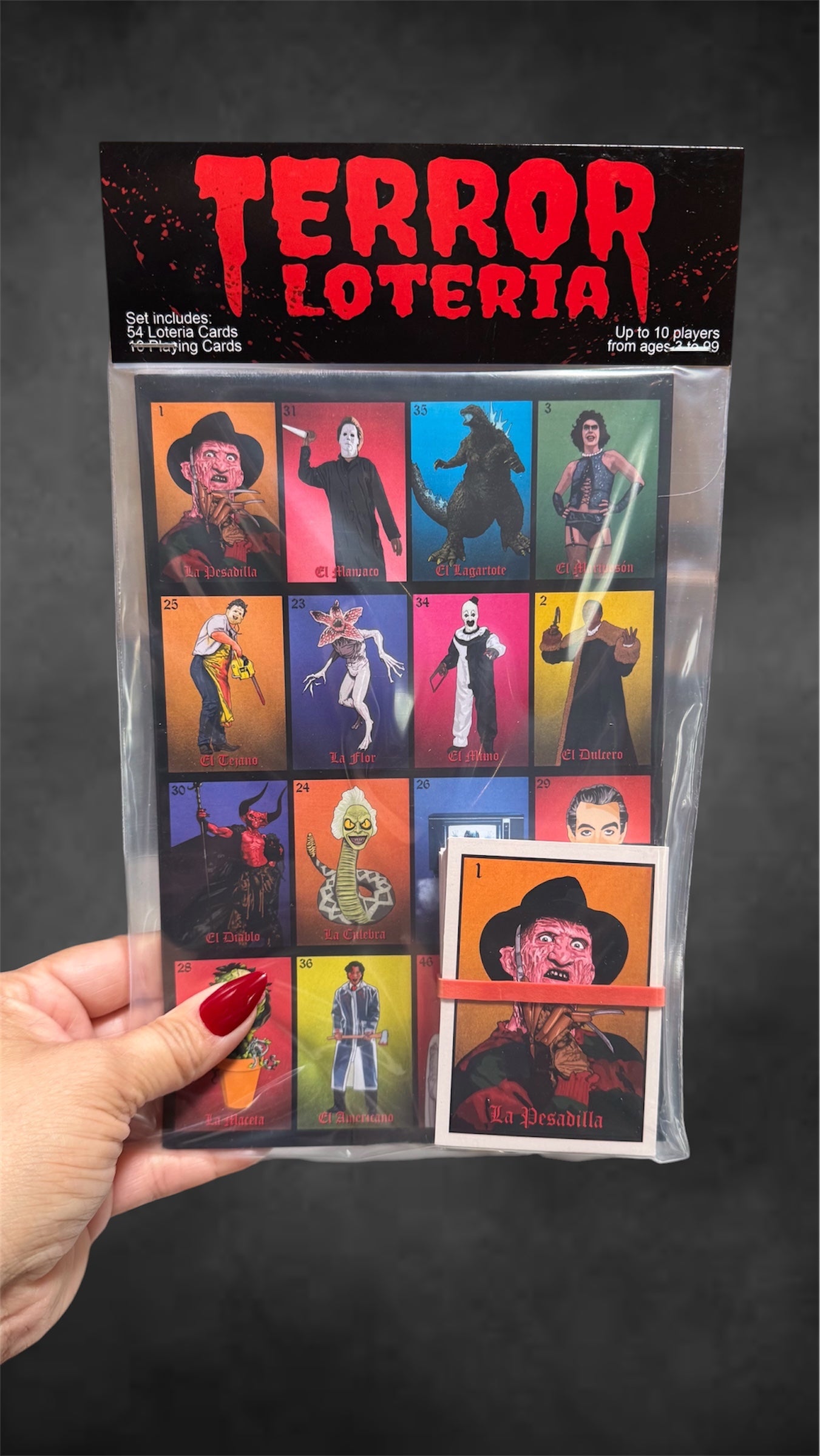 Terror Loteria Cards