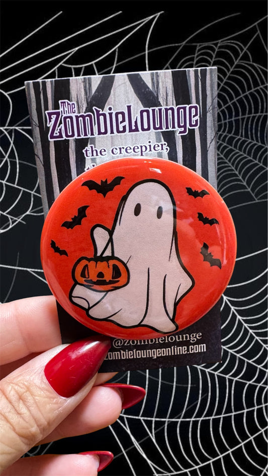 Halloween Ghost Button