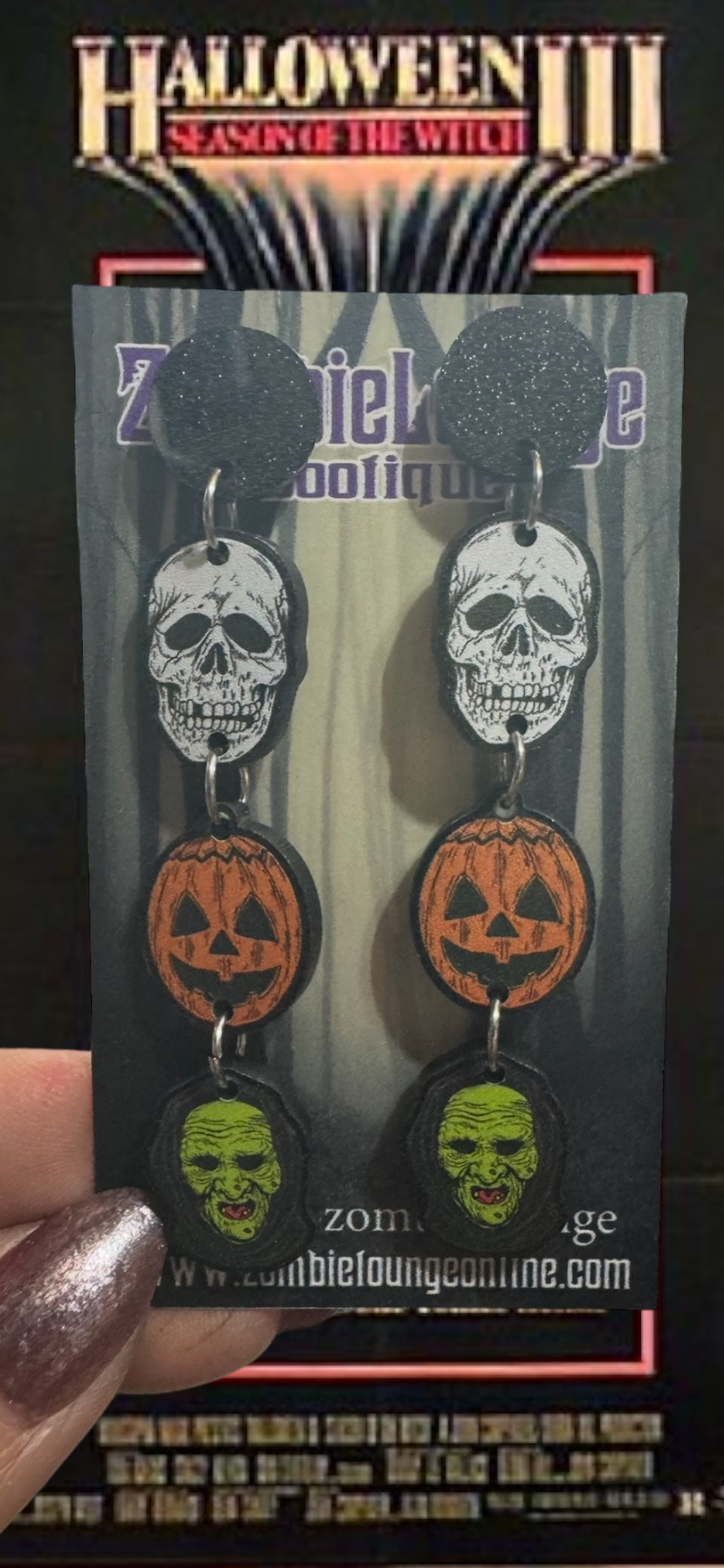 Halloween 3 Dangle Earrings