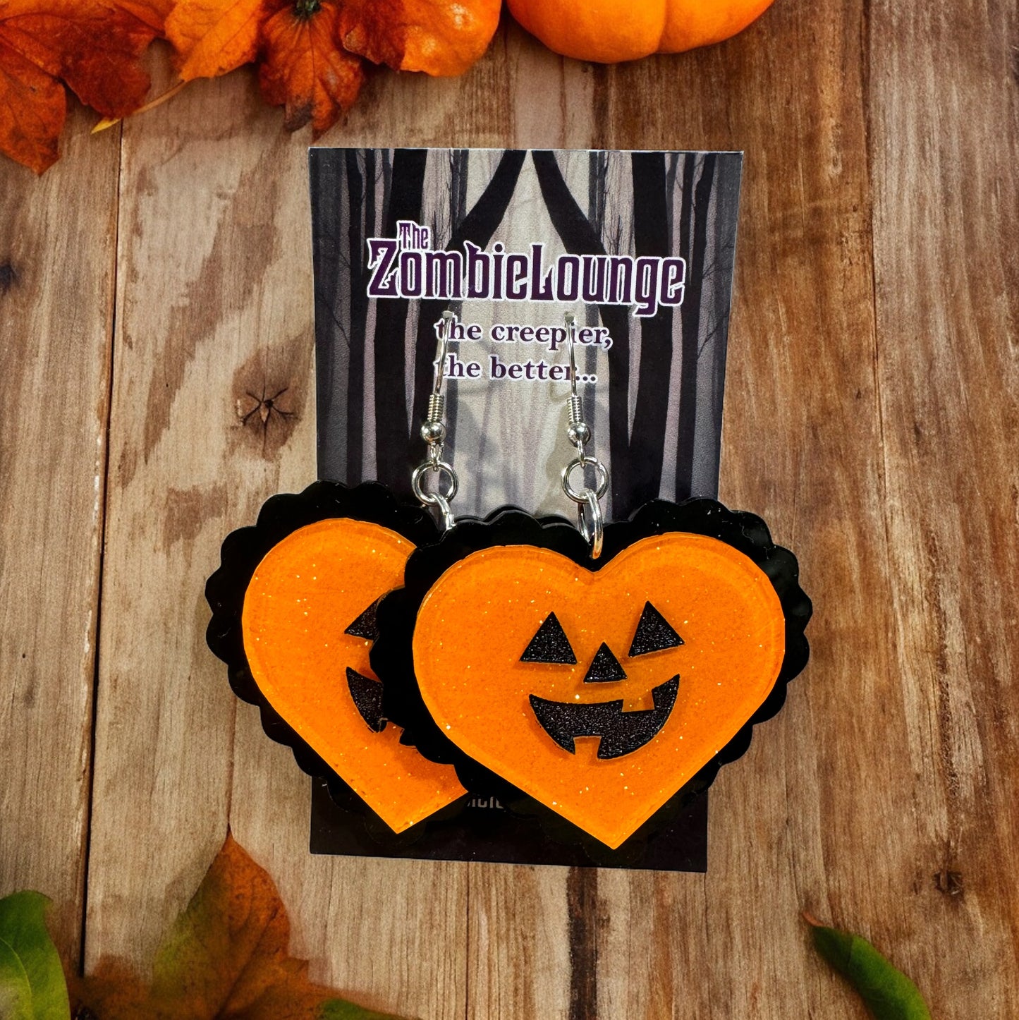 Halloween Hearts Earrings