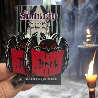Mothman Books Earrings