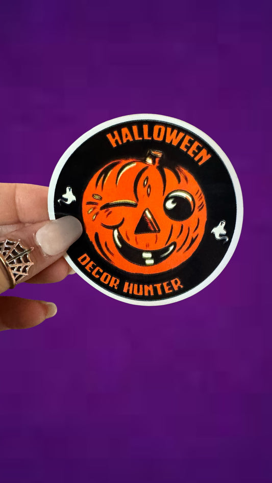 Halloween Decor Hunter Sticker