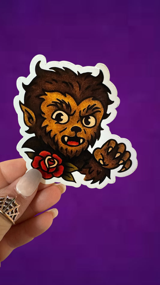 Wolf Betty Sticker