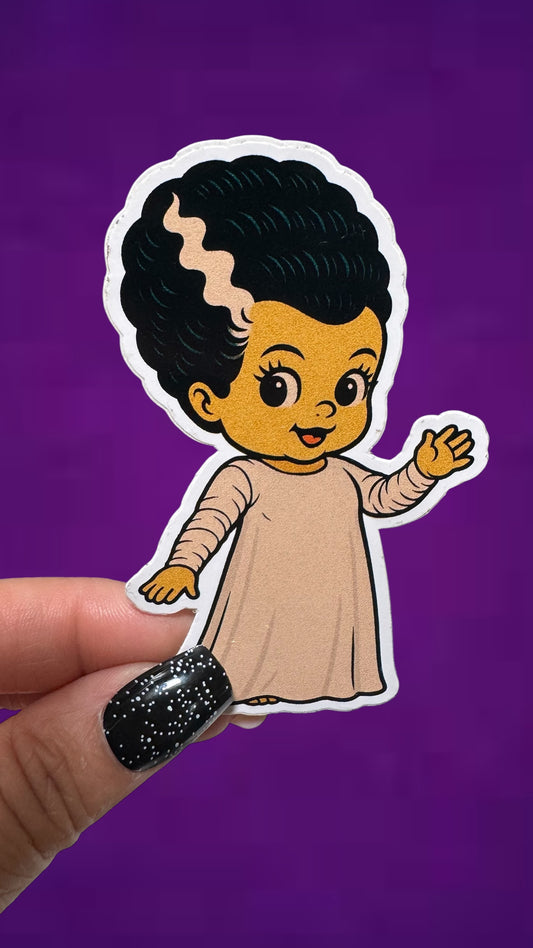 Bride Spooky Kid Sticker