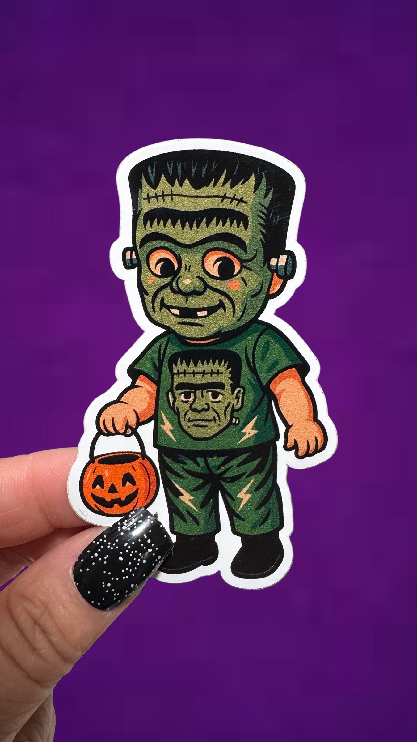 Frankie Spooky Kid Sticker
