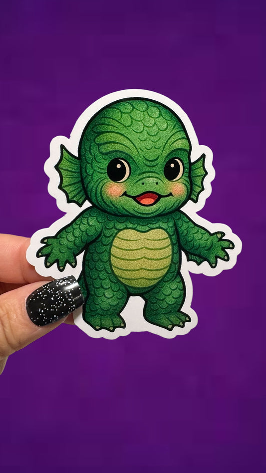 Creature Spooky Kid Sticker