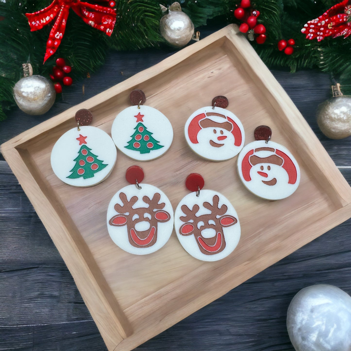 Christmas Sugar Cookie Earrings