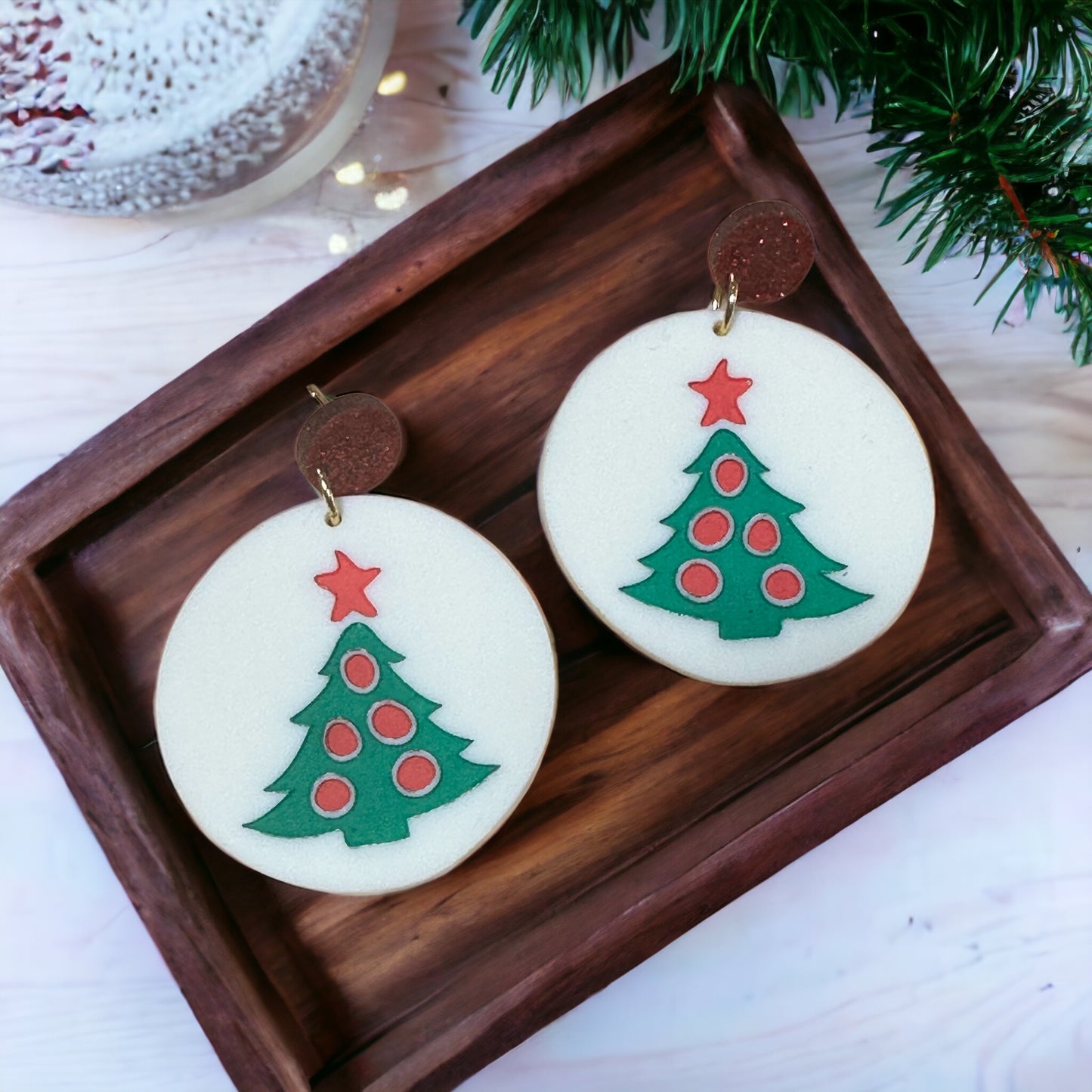 Christmas Sugar Cookie Earrings