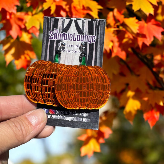 Disco Pumpkin Earrings