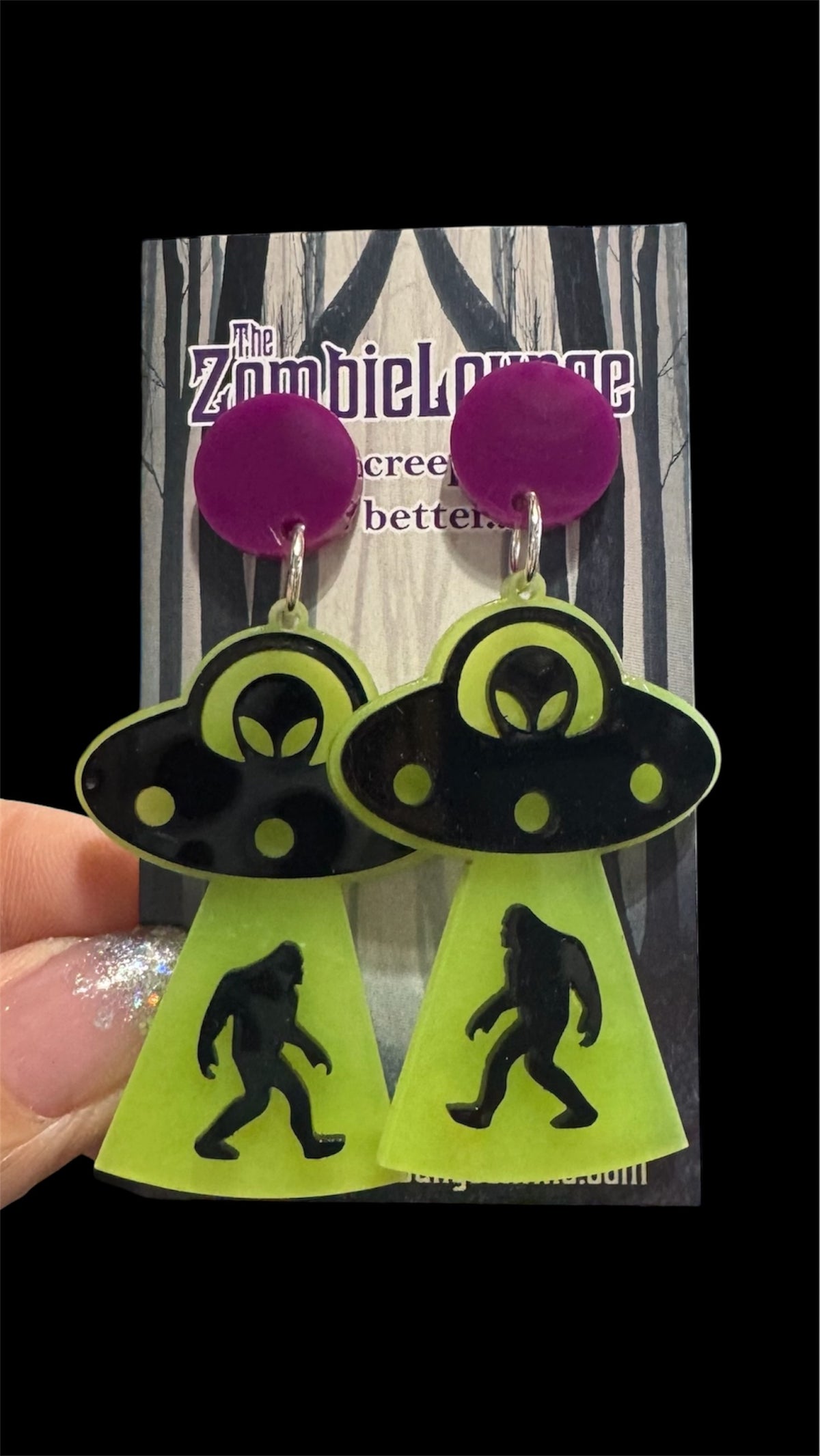 UFO Bigfoot Earrings