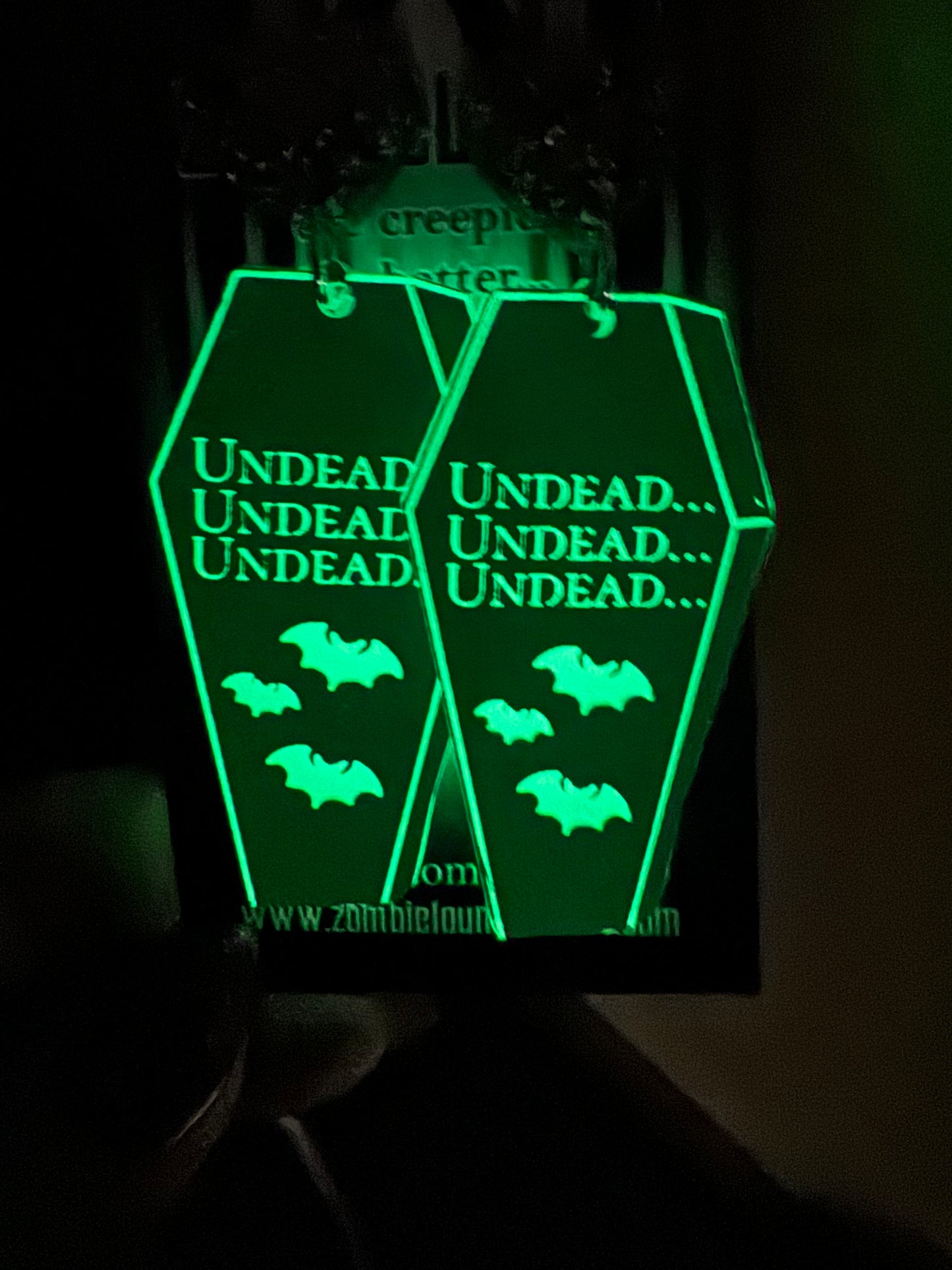 Undead Coffin Earrings