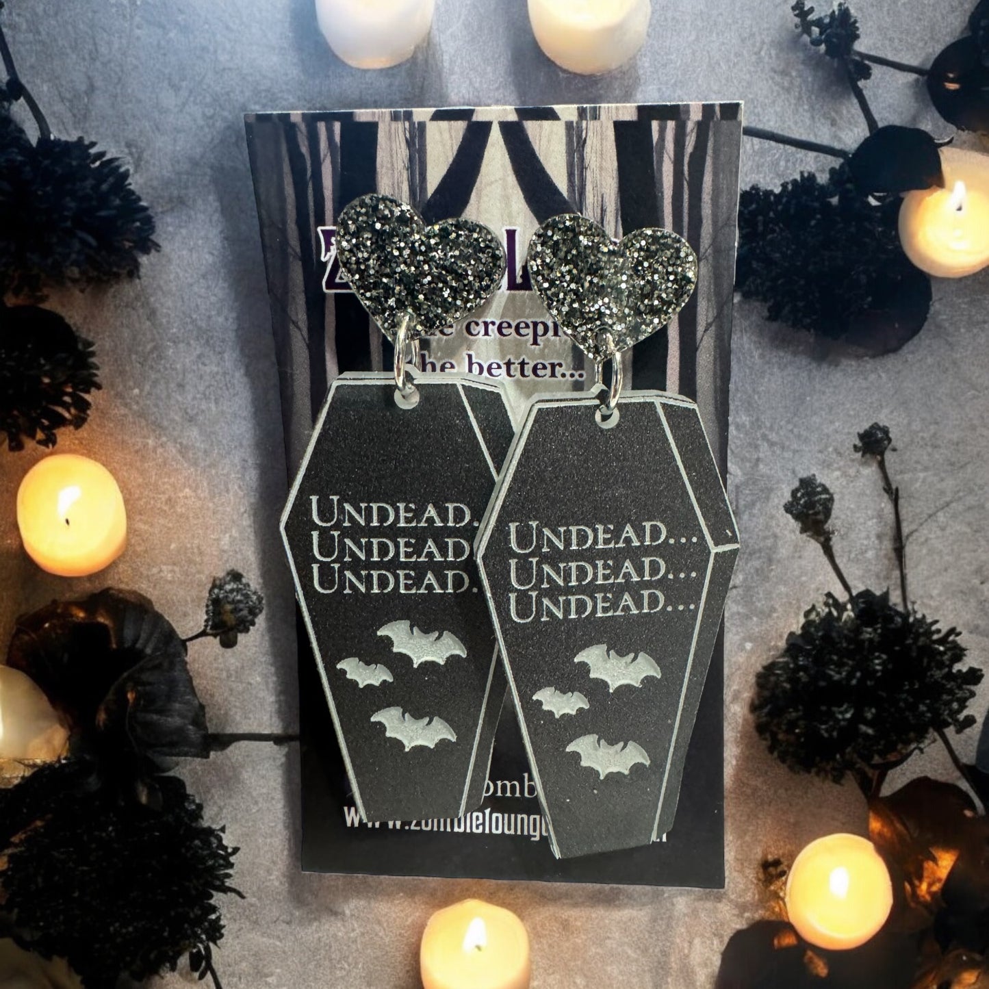 Undead Coffin Earrings