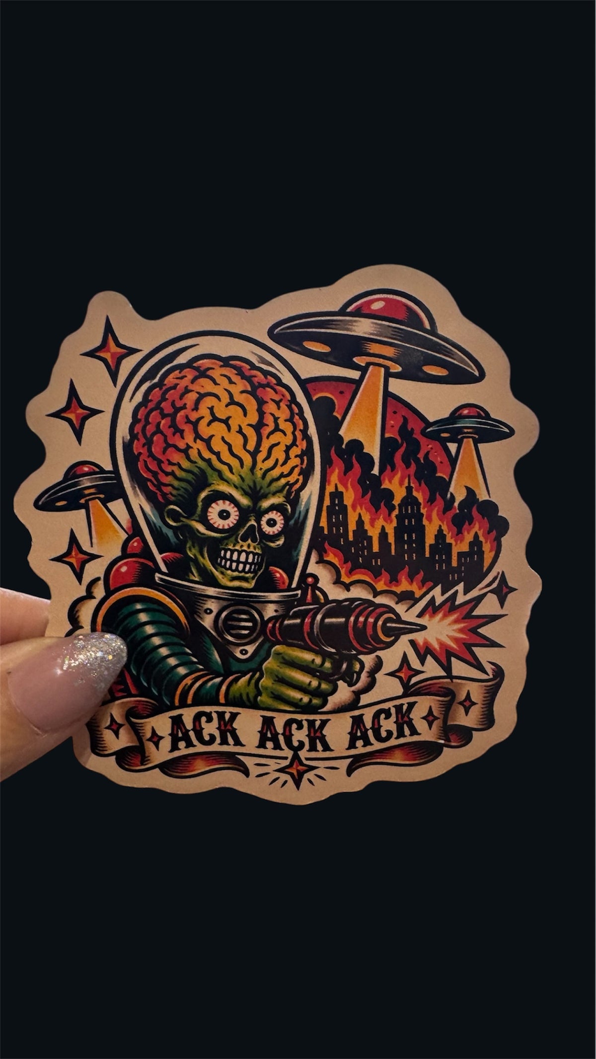 Mars Sticker