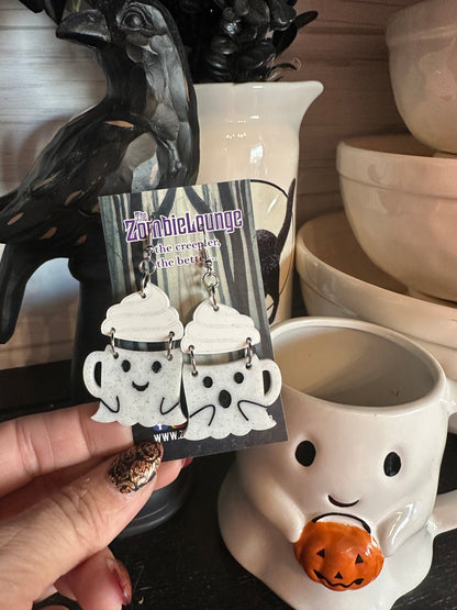 Ghost Mug Earrings