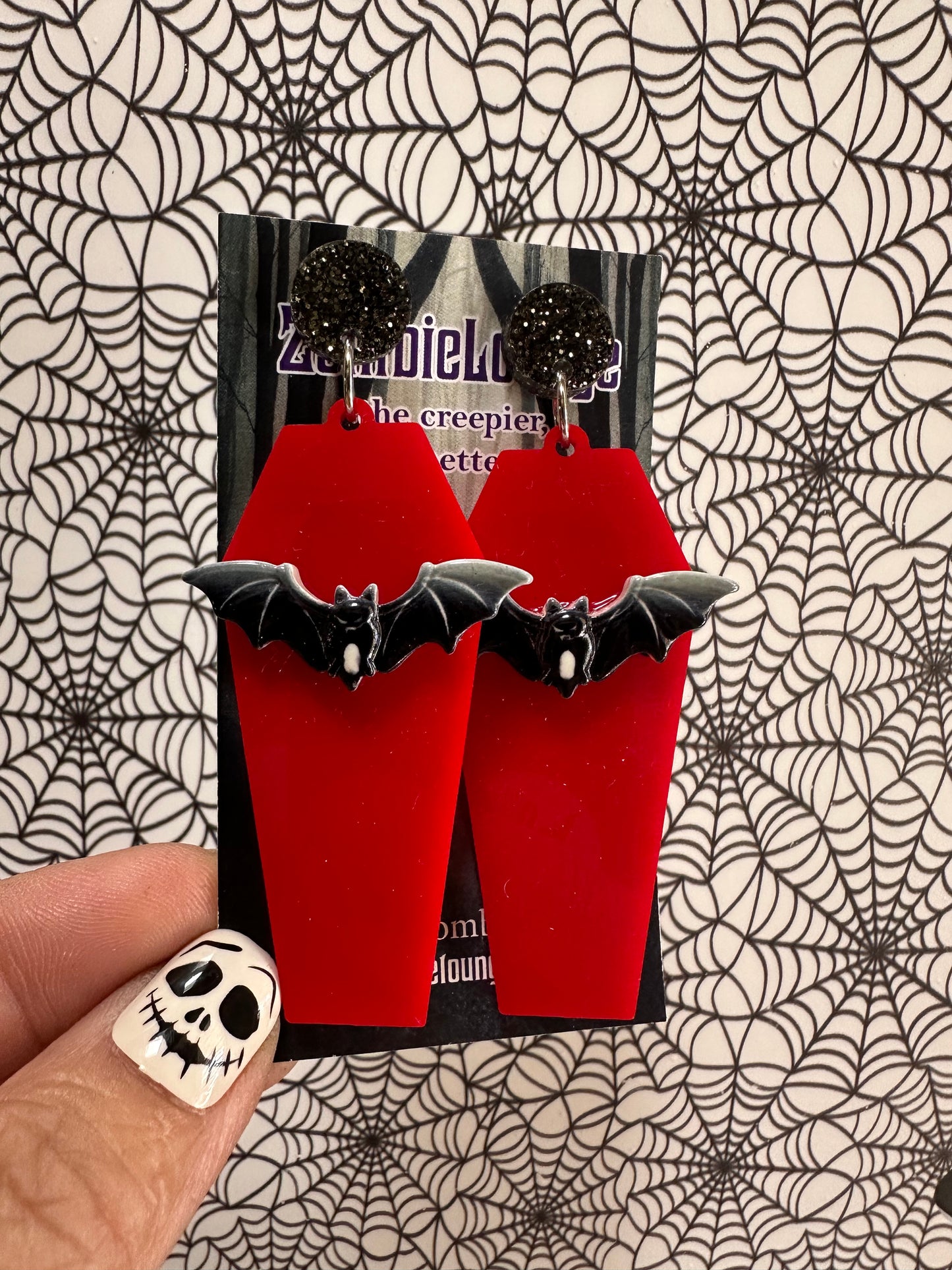 Vampire Coffin Earrings