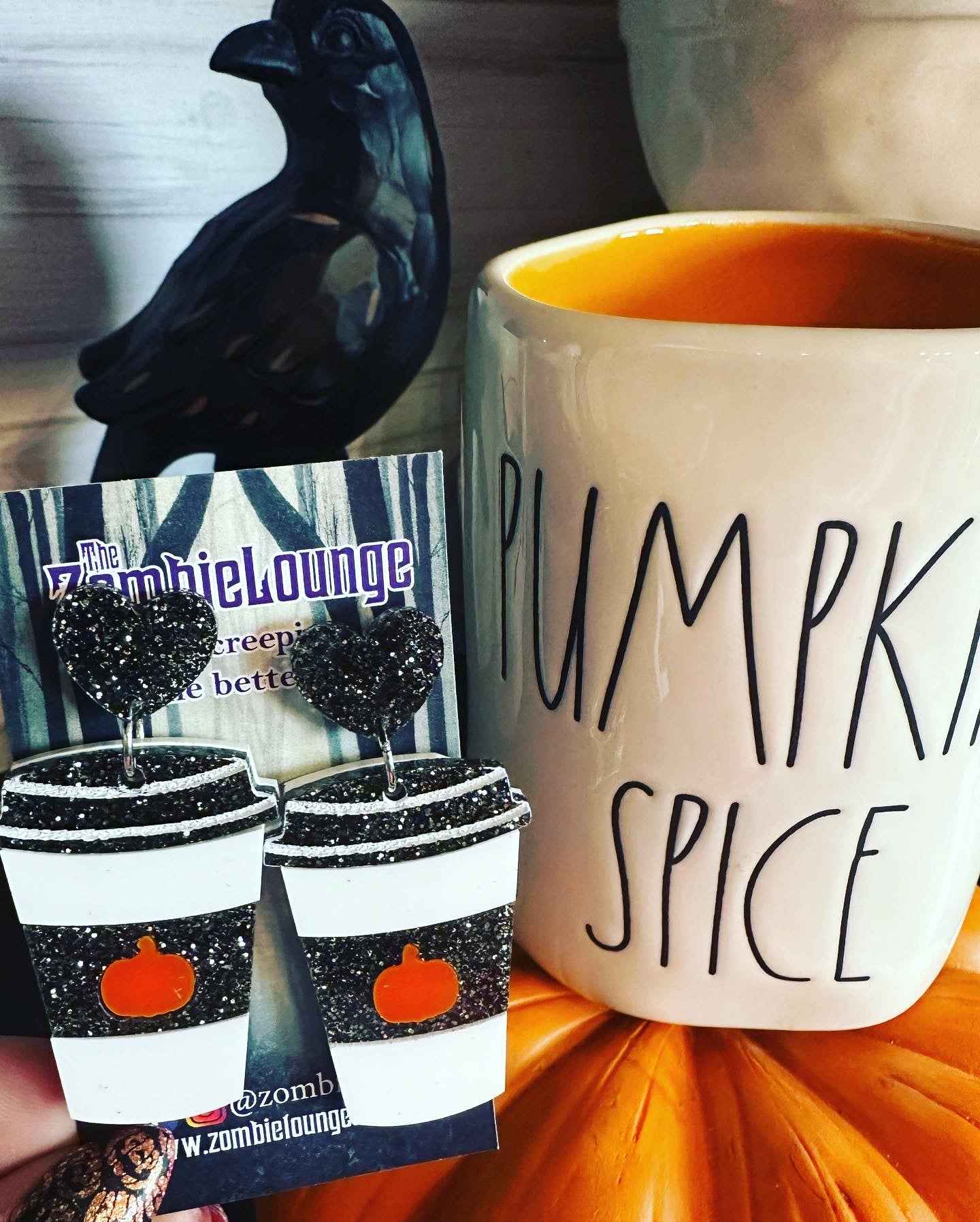 Pumpkin Spice Latte Earrings