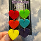 Rainbow Heart Earrings