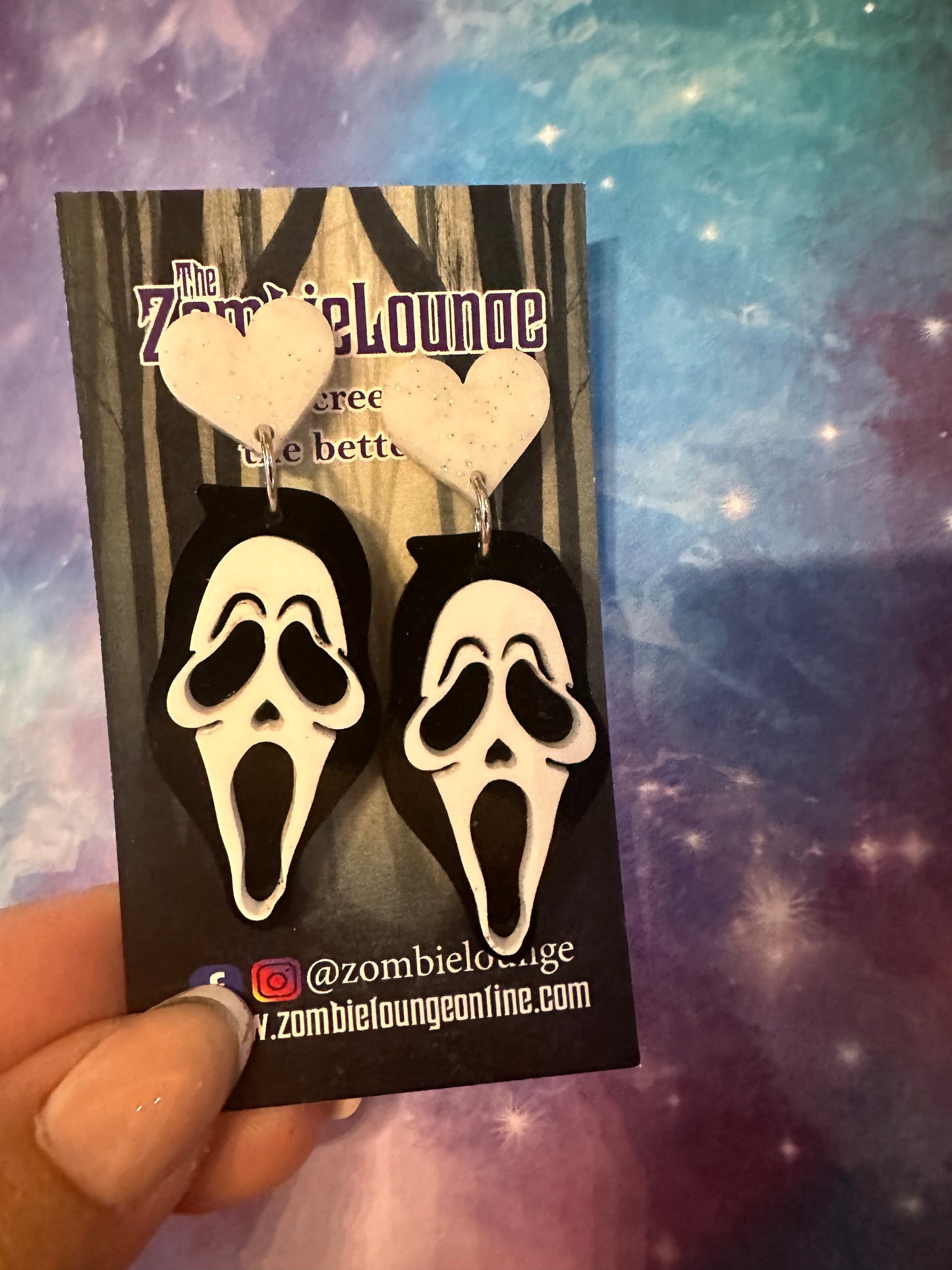 Ghost Mask Earrings