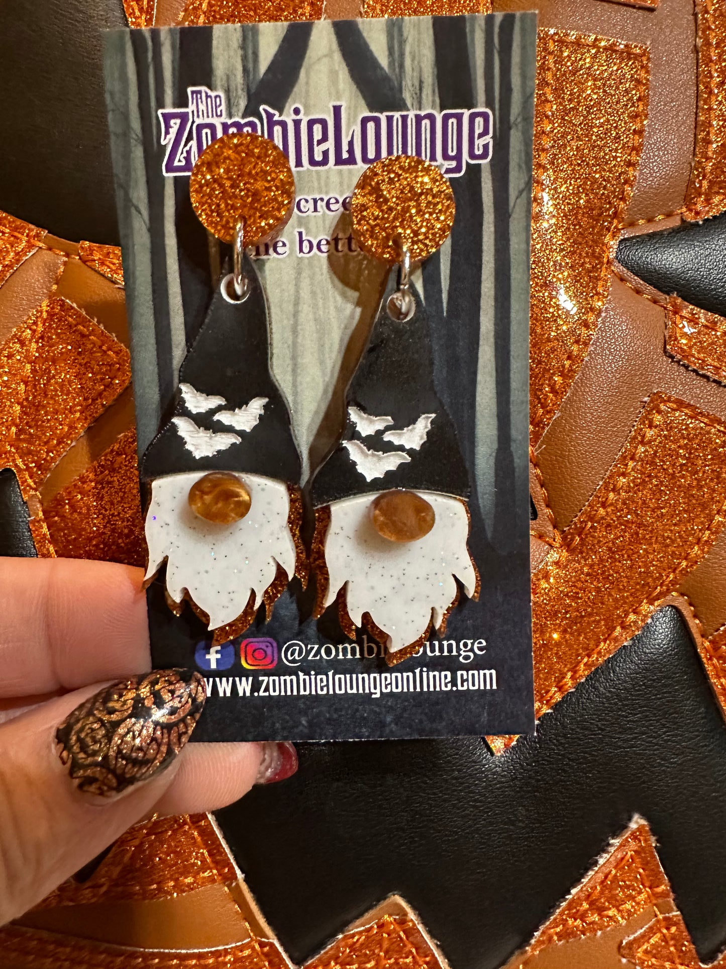 Halloween Gnome Earrings