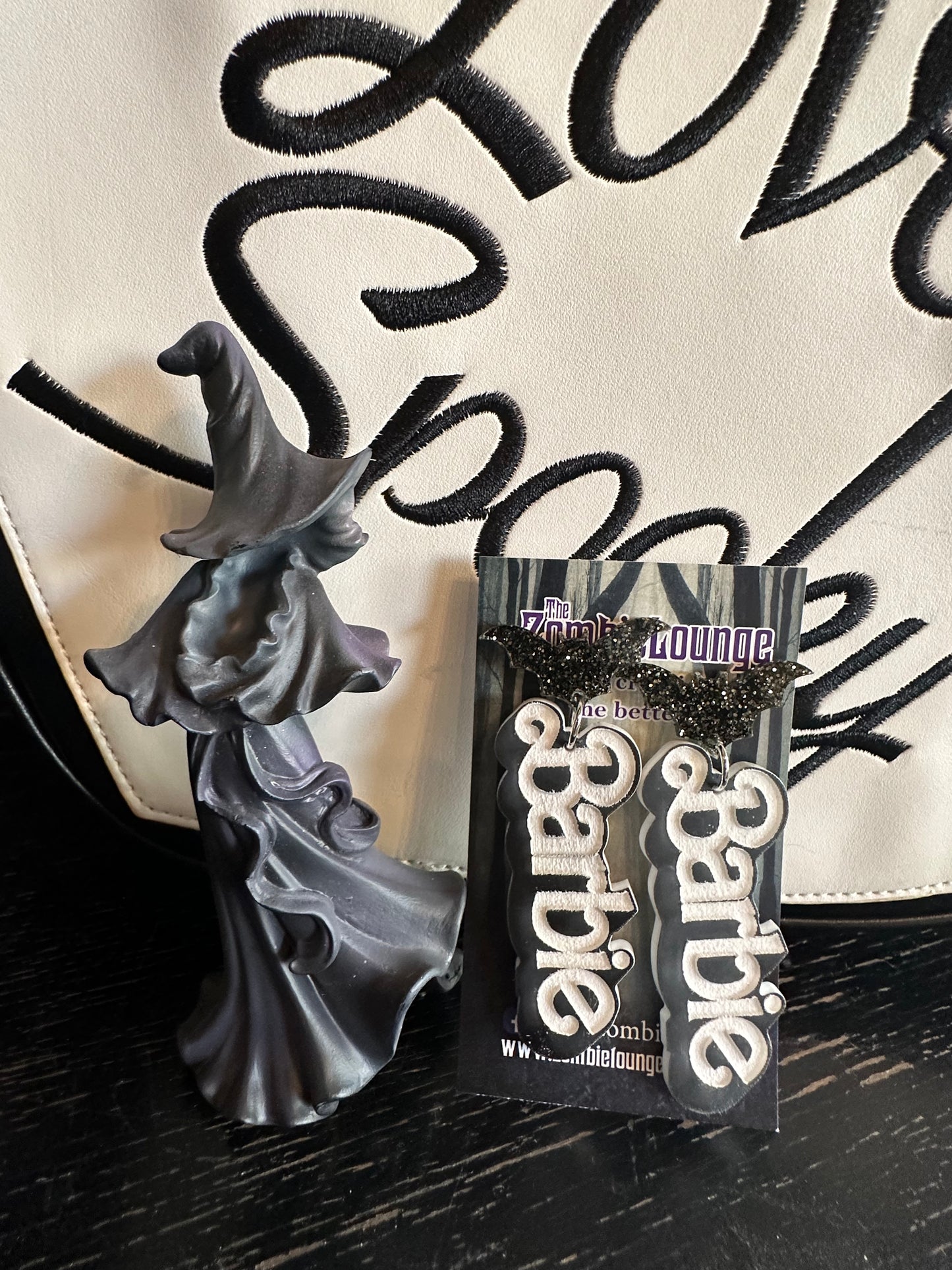 Goth Plastic Doll Earrings