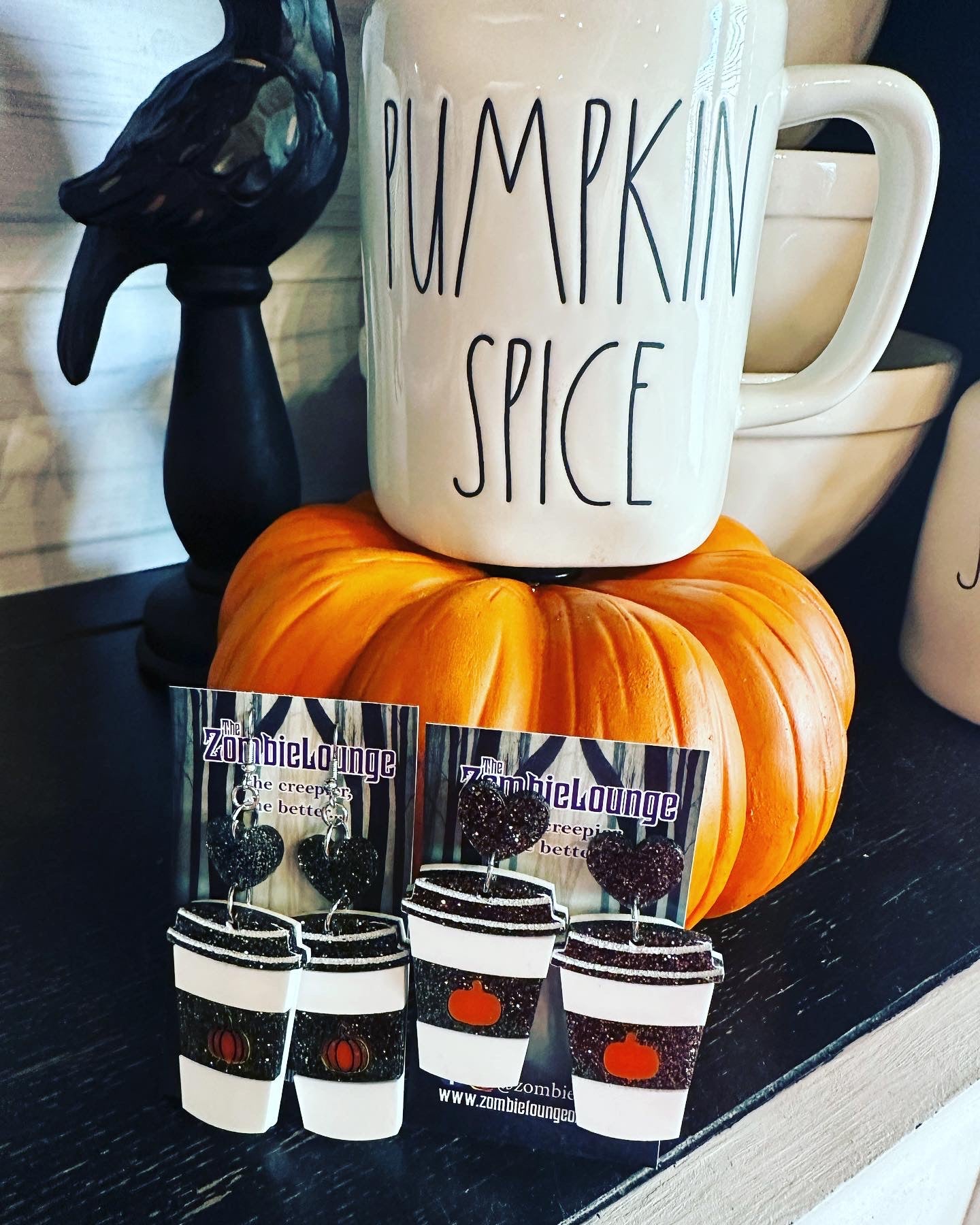 Pumpkin Spice Latte Earrings