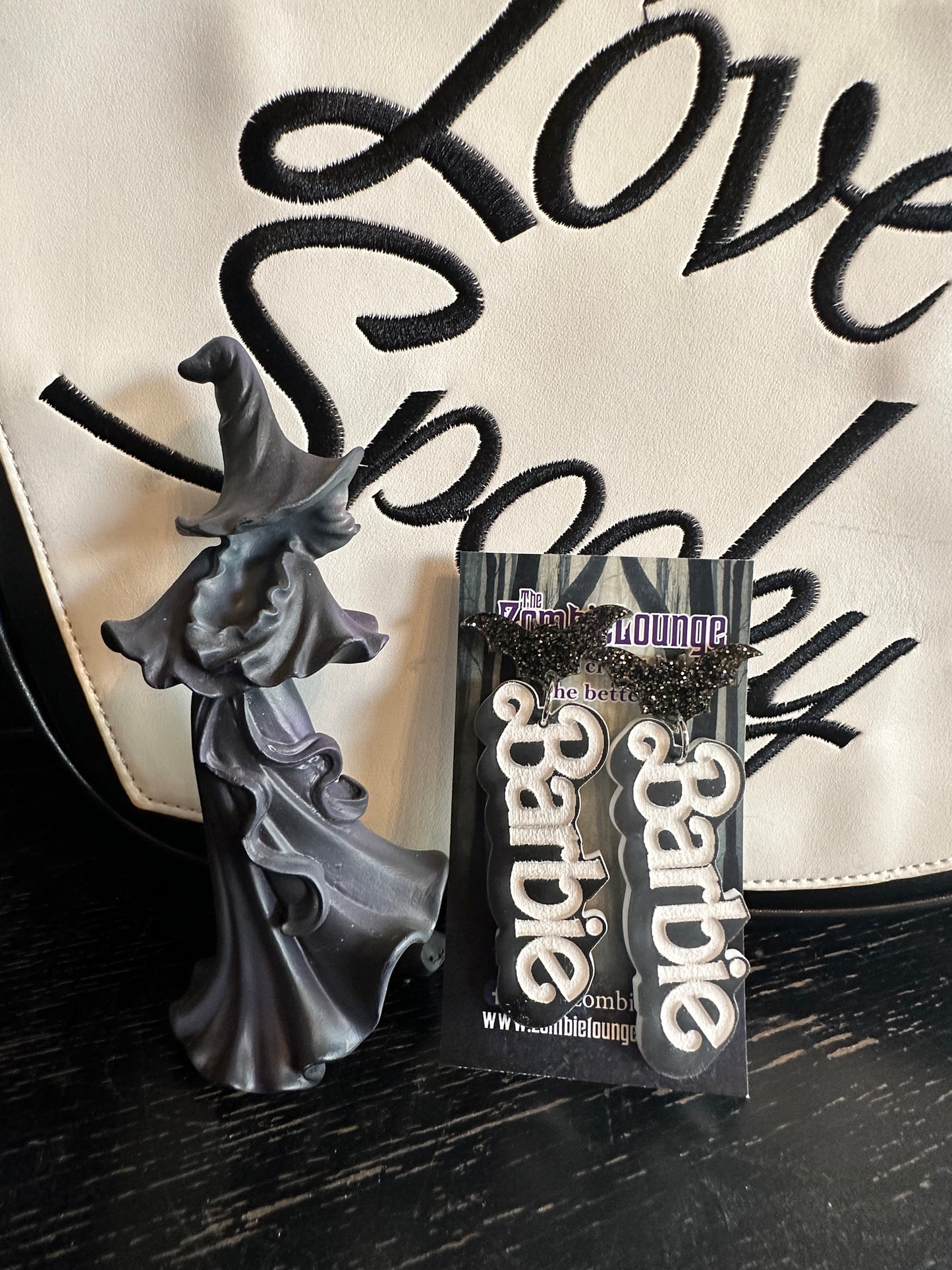 Goth Plastic Doll Earrings