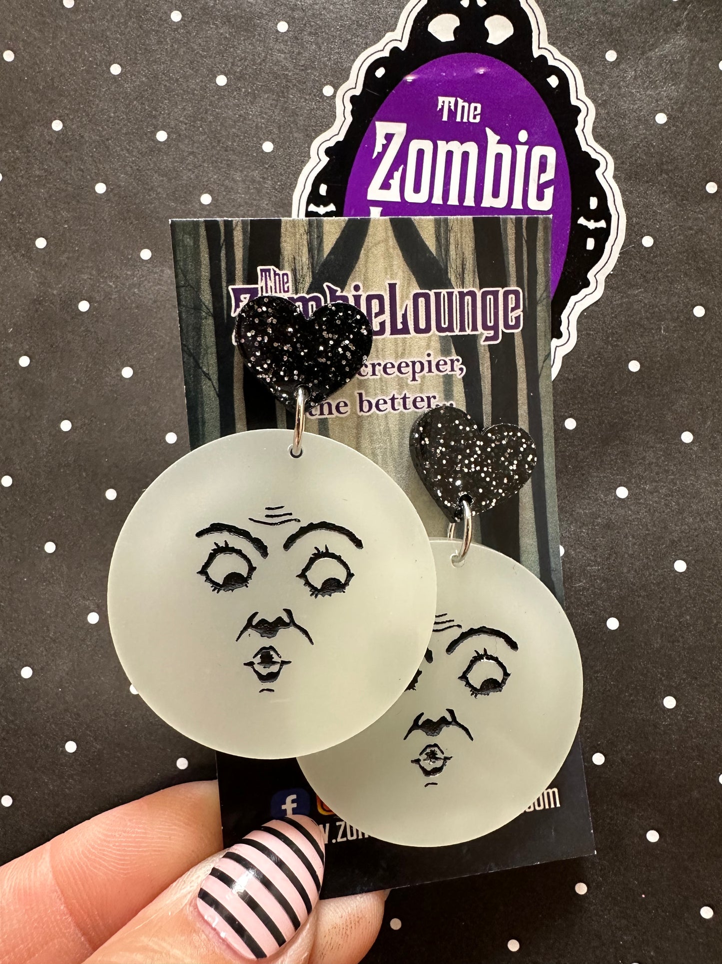 Retro Moon Man Earrings