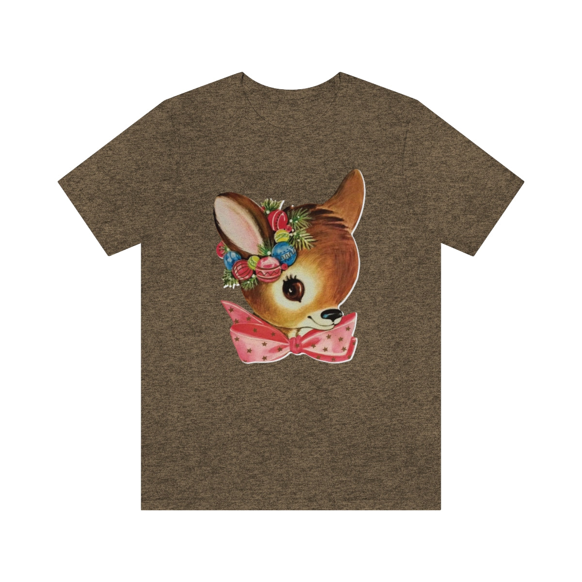 Christmas Deer Unisex Jersey Short Sleeve Tee