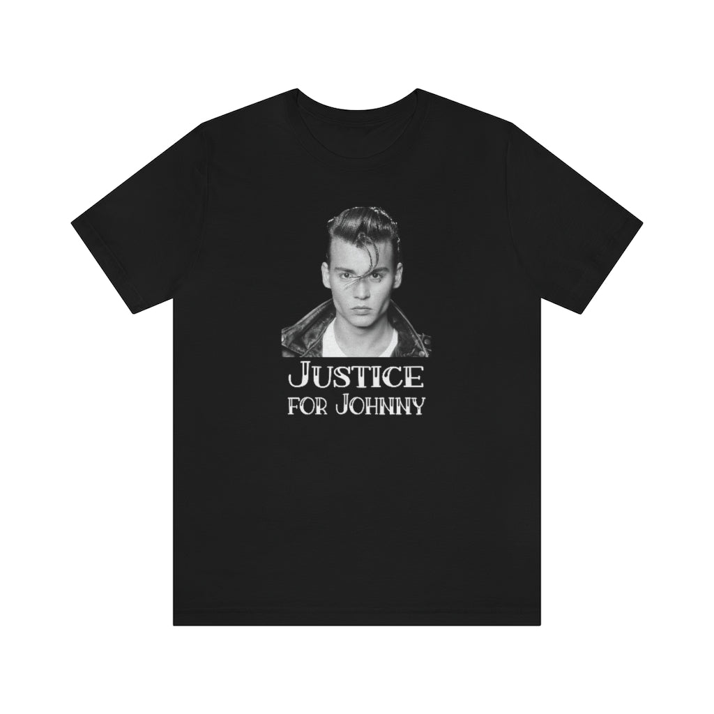 Justice for Johnny - Cry Baby Walker Unisex Jersey Short Sleeve Tee