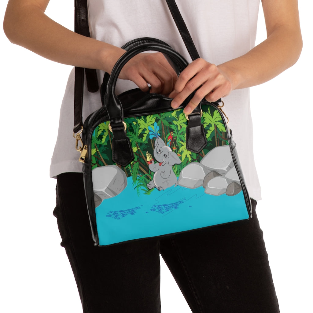 Big Bertha Elephant Shoulder Handbag zombieloungeonline