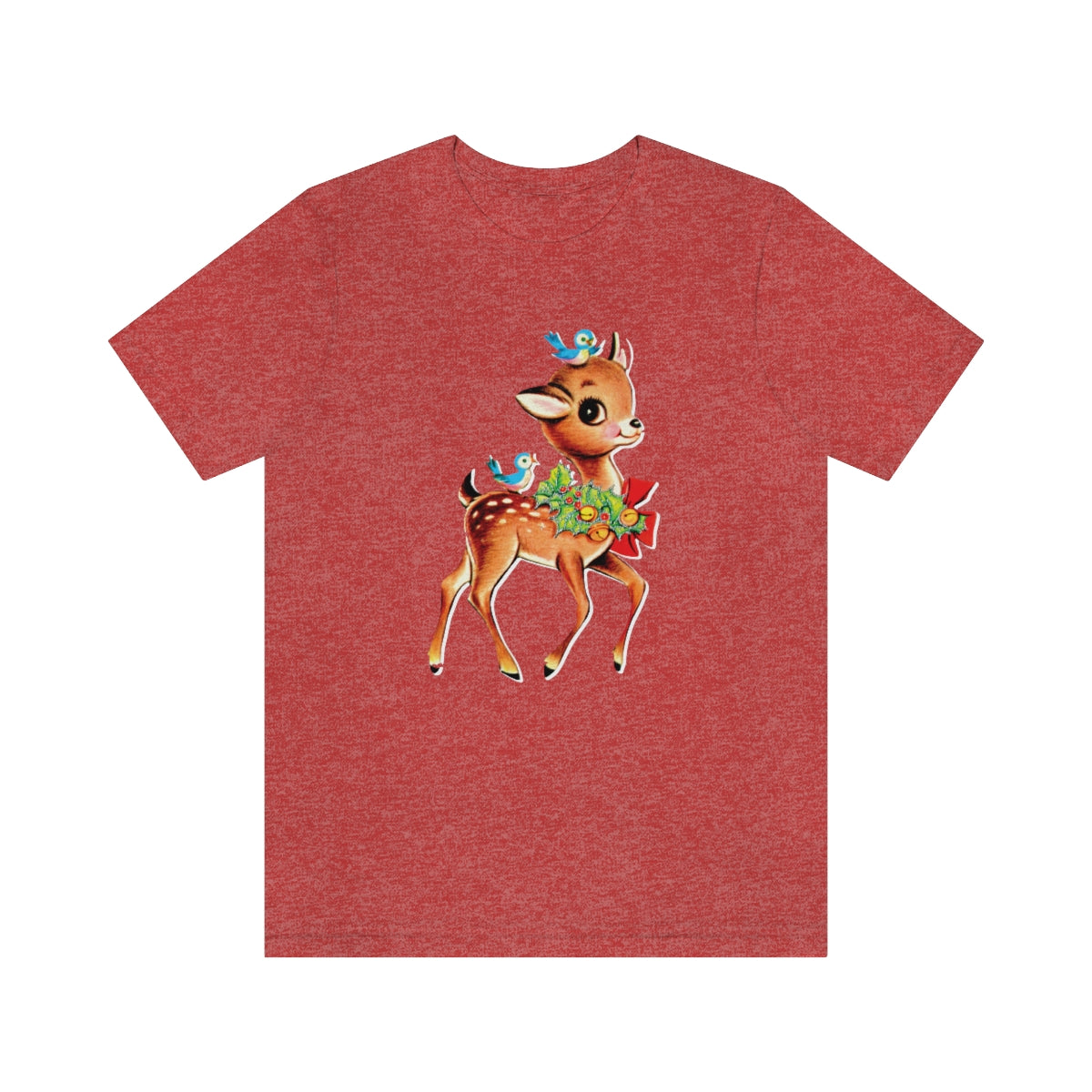 Christmas Deer Unisex Jersey Short Sleeve Tee