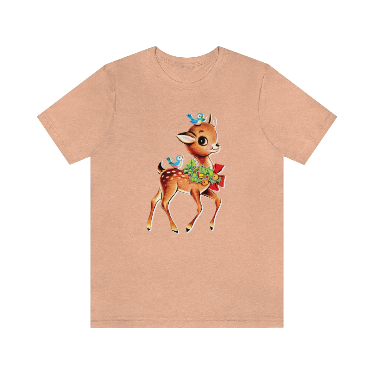 Christmas Deer Unisex Jersey Short Sleeve Tee