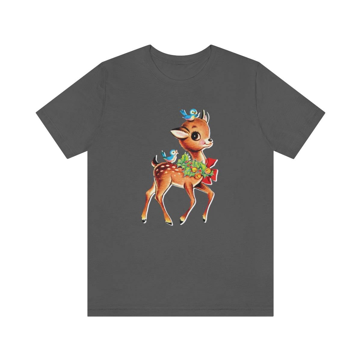 Christmas Deer Unisex Jersey Short Sleeve Tee