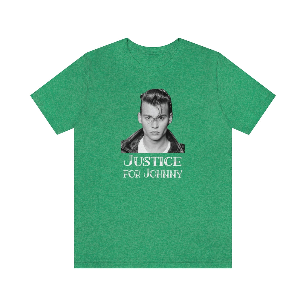 Justice for Johnny - Cry Baby Walker Unisex Jersey Short Sleeve Tee