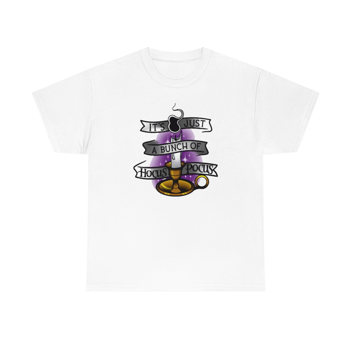 It's Just a Bunch of Hocus Pocus Candle Unisex Heavy Cotton Tee