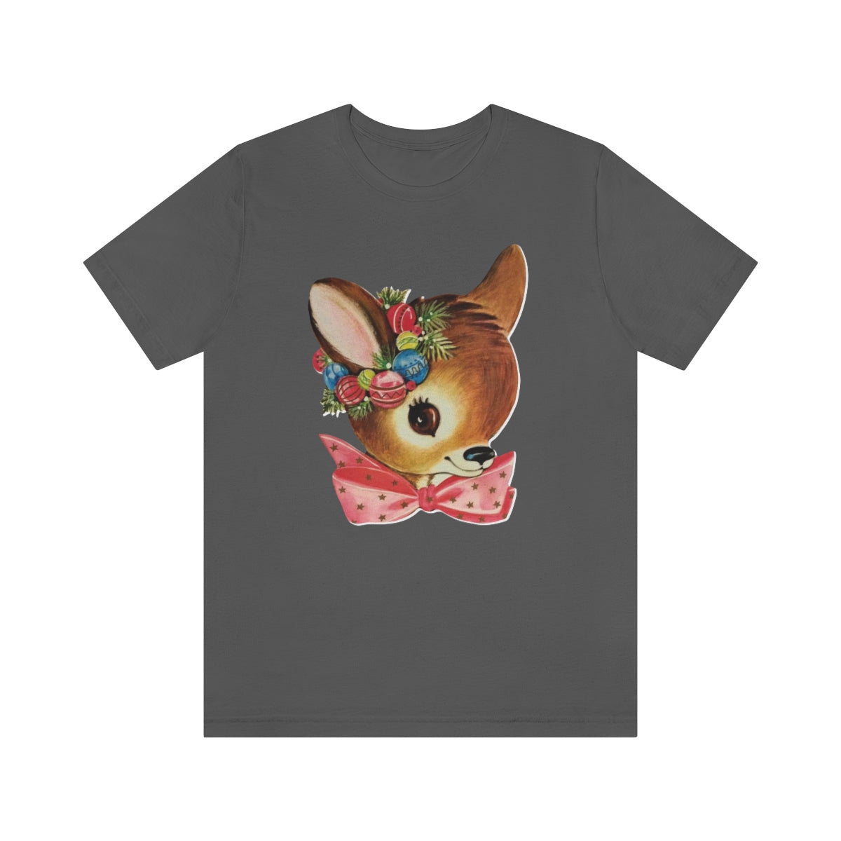 Christmas Deer Unisex Jersey Short Sleeve Tee