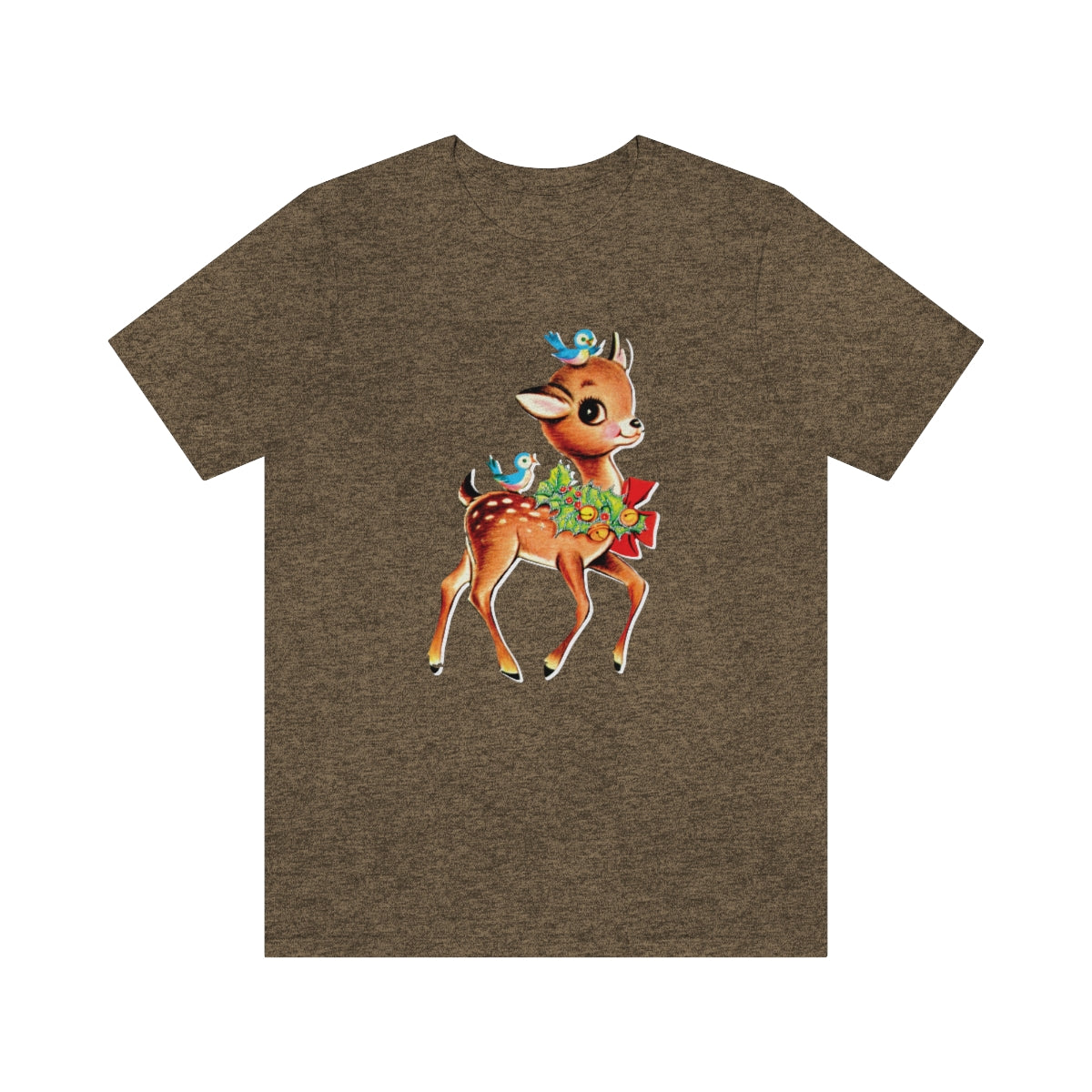 Christmas Deer Unisex Jersey Short Sleeve Tee