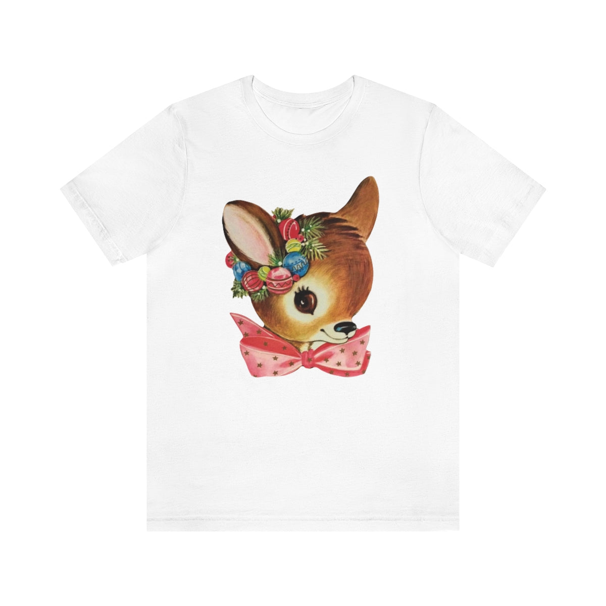 Christmas Deer Unisex Jersey Short Sleeve Tee