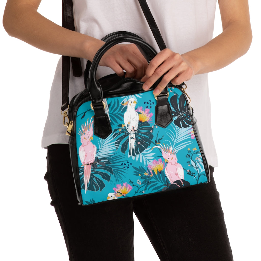 Tiki Birds Shoulder Handbag