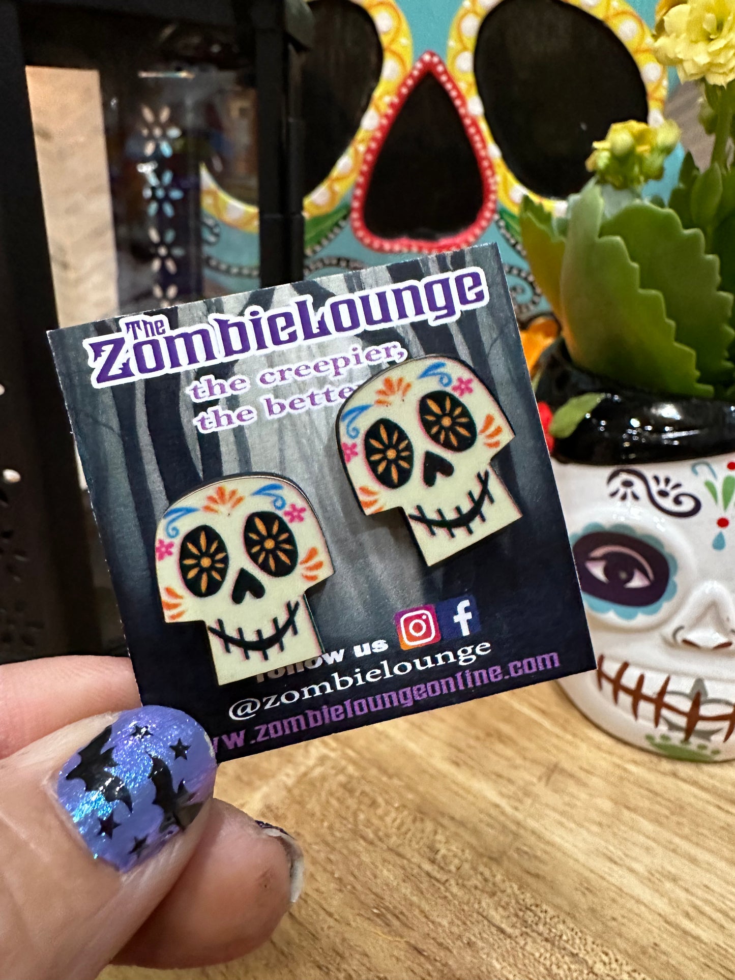 Coco Sugar Skull Earrings