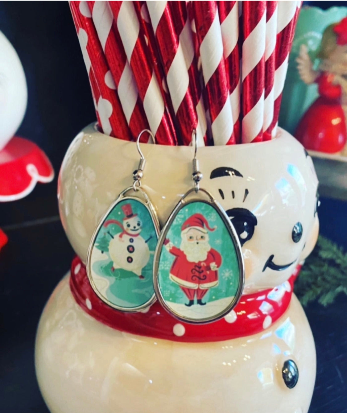 Johanna Parker Retro Christmas Earrings